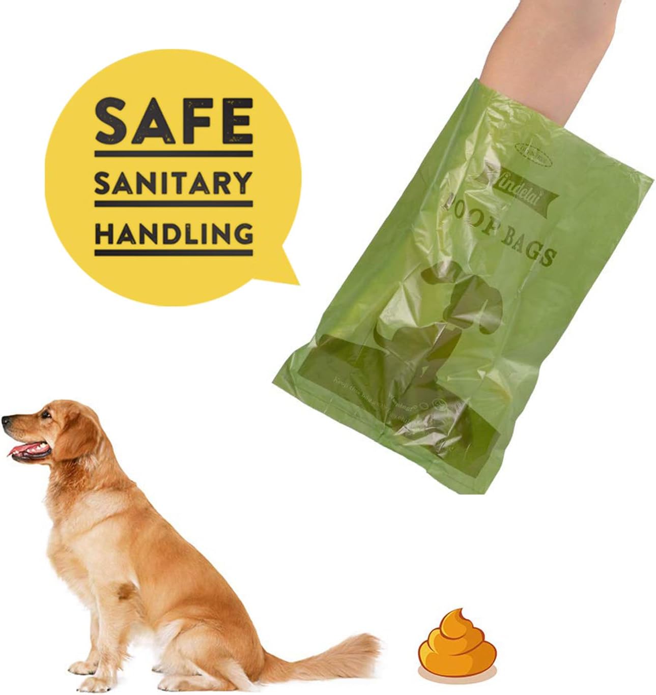 Biodegradable Scented Dog Waste Bags: Leak-Proof Disposal Solution with 1 Dispenser and 18 Rolls (450 Count)